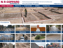 Tablet Screenshot of coppard-groundworks.co.uk